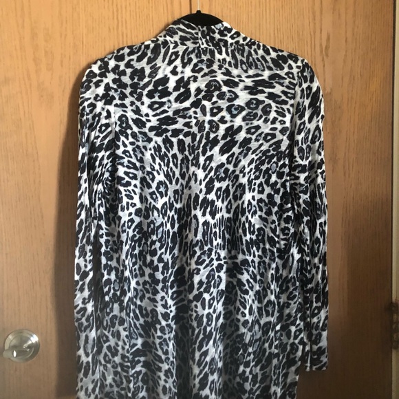 Cardigan:  Open Front, Lightweight,/High/Low - Picture 2 of 4